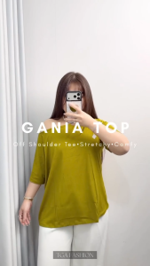 Gania Top Off Shoulder Tee Atasan Sabrina Oversize