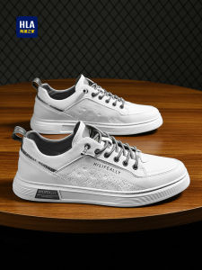 Mens Summer Breathable Thin Slip-On Sports Casual Leather Shoes round Toe Low Heel Rubber Outsole Comfortable Flat Heel