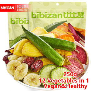 BIBIZAN 250g Mix Healthy Fruit&Vegetables Crisps/12 Vegetables/Healthy Dried vegetables/LOW FAT