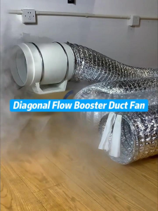 kitchen range hood exhaust fan Pipeline exhaust fan powerful silent booster exhaust fan household bathroom ventilation fan