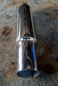 Free flow muffler HKS copy edcel works stainless 304