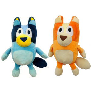 27CM Anime Figures Bluey Bingo Plush Dolls Kawaii Family Animation Peripheral Filled With PP Cotton Kids Toys Birthday Gift