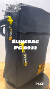 Tas Selempang Bahu Pria PEGE Model Korea Style Simpel Kasual Polos Hitam - PG 8922