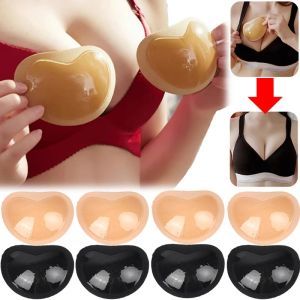 2 cặp bikini nâng đồ tắm độn Bikini nhỏ ngực thoáng khí vô hình dày hơn miếng bọt biển miếng đệm áo ngực pasties miếng độn ngực