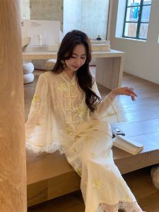 New Chinese Style Eyelash Lace Bead Embroidery National Trend Set Baby61 ShangChunShan Du Family Heavy Industry Suit