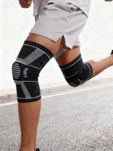 1/2Pcs Knee Sleeves with Side Stabilizers & Patella Gel Pad Compression Knee Support Brace for Men Women Sports Leg Pain Relief