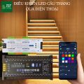 Combo đèn led cầu thang thông minh 32 kênh ( chỉ bộ điều khiển ) kết nối điện thoại FULL phụ kiện. 