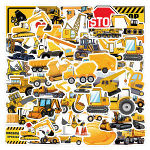 200 Cartoon Truck Engineering Vehicle Graffiti Stickers Luggage Notebook Swing Car Skateboard Kids Toy Stickers