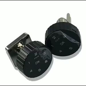 Khóa số điện tử KTS138 cho hòm tủ ngăn kéo bàn mặt tròn 6 mã số có thể thay đổi được