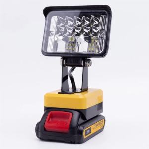Đèn LED Làm Việc Không Dây Di Động Cho Pin Lithium DeWalt 18V Đèn Khẩn Cấp Ngoài Trời Không Kèm Pin