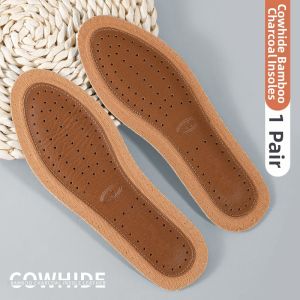 FASHEHAN | Ultra Soft Long Standing Comfort Thin Soft Bottom Anti-Odor Breathable Mens Leather Shoe Insoles