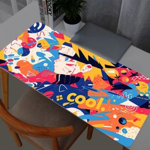 Bandai | Mouse Pad Anime Naruto Uzumaki Gaming Accessories Mousepad Gamer PC Completo Mouse Pads Computer Keyboard Desk Mat Varmilo Table