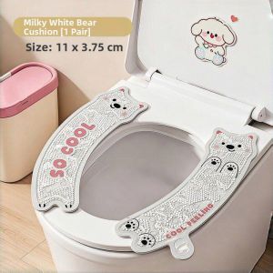 CHEZHURIJI | Cooling Gel Easy Clean Waterproof Adhesive Toilet Seat Cover
