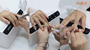 SNRQI UV/Led Manicure Gel Nail Dryer Model L6 With Hand Cushion 72w 美甲灯SNRQI LED 72W L6 双手倾斜手枕烤灯速干大功率美甲店专用