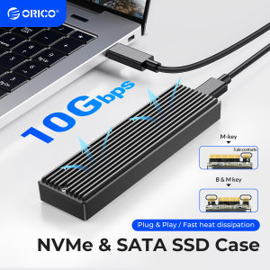 ORICO M.2 NVMe SSD Enclosure USB 3.1 Gen 2 (10 Gbps) PCIe External Adapter NVMe Case for 2230/2242/2260/2280 M.2 SSD up to 8TB