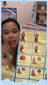 Paket 3 Poster Dinding Belajar Anak Edukasi Gambar Islami Hijaiyah Berdoa Shotal dan Wudhu