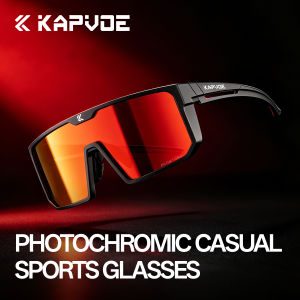 kapvoe | KAPVOE UV400 HD Photochromic Sunglasses Stylish Outdoor Casual Glasses for Hiking Cycling Camping and Mountain Biking Sunglasses