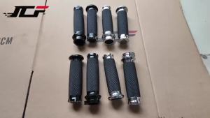 Tay Nắm Ghi Đông Xe Máy Màu Đen 1 Inch 25mm Dành Cho Harley Sportster 883 1200 Softail Fat Boy Touring Road King Dyna 7/8 22mm Bằng Nhôm