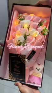 11/23PCS Rose Flower Gift Box Decoration Flower Valentines day Present Christmas Birthday Girl Gift