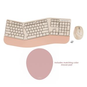 Sanwa Supply | Ergonomic Quiet Wireless Keyboard and Mouse Set