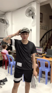 Bộ quần áo nam in Sọc Đồ bộ thun mặc nhà chất thun mè co giãn thoáng khí 3 màu đen xám trắng - xuongniTNT