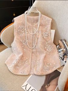 YINGDAI | New Chinese Style Heavy Bead Embroidery Lightweight Vest New 2026 Style