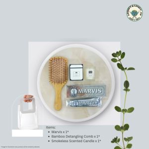 Premium Marvis Toothpaste Set with Bamboo Comb & Scented Candle