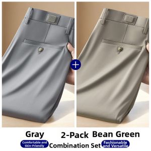 ROMON | Mens Silk Business Casual Pants