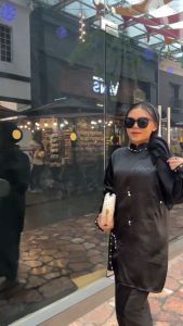 Terbaru Baju Setelan Kurung Melayu Malaysia Satin Velvet & Mix Payet M L XL