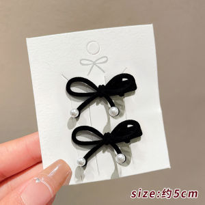 Kẹp Tóc Thắt Nút Bướm Màu Đỏ Tinh Tế Cho Phụ Nữ Đeo Tóc Phong Cách Ngọt Ngào Thời Trang Mùa Thu Đông Kẹp Tóc Nhỏ Cho Lễ Kỷ Niệm Năm Mới