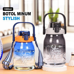 Botol Air Minum Portable 1L Botal Jumbo Tebal Anti Pecah Bottle Stylish Anti Bocor BPA Free /YH-8019