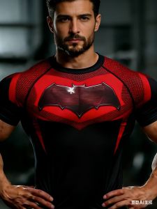 Hot Toys | 2026 Hot Selling Fashion Summer New Hero Batman Logo 3D Printed Outdoor Sports Hip-hop Street Wear Mens T-shirt Large