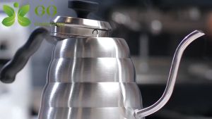 【Local shipment】Steel Tea Coffee Kettle with Thermometer Gooseneck Thin Spout for Pour Over Coffee Pot Works on Stovetop，Premium Pour Over Coffee Kettle with for Precise Temperature 40floz - Gooseneck Tea Kettle - 5 Cup  Steel Teapot for Stovetop