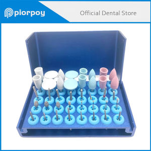 PIORPOY 40 Holes Dentistry Bur Holder Stand Block Endo Files Organizers Odontologia Autoclave Sterilizer Dental Disinfection Box