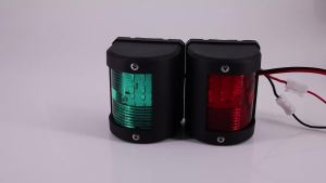 RYSJM | 1/2 Chiếc Chống Nước Mềm Mại Cho Thuyền Hàng Hải Đèn Định Hướng Màu Đỏ/Xanh Tín Hiệu Đèn Thuyền Buồm Cho Phao Bên Cột Đèn Cảnh Báo