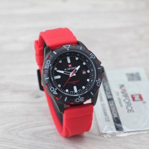 Jam tangan Naviforce 9051 M tali rubber tanggal aktif analog original pria