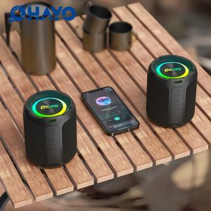 Ohayo Bluetooth SpeakerIPX7 Waterproof Portable Speaker Bluetooth Wireless Loud with Dual Voice CoilDeep Bass 40W 360° Sound