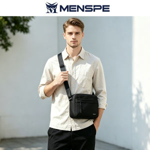 MENSPE Mens Shoulder Bag Waterproof Messenger Bag Fashion Travel Bag Business Bag Phone Bag Large Capacity Cross Body Bag Lightweight Casual Bag Fashion Leisure Sport Street Bag