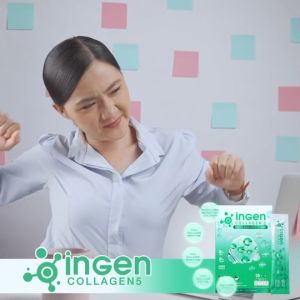 เข่าบวม เข่ามีเสียง Ingen collagen5 โปร 1 กล่องฟรี4ซอง