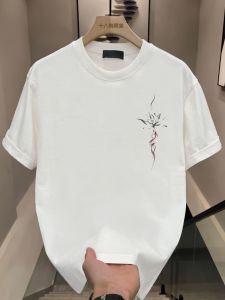 Áo Thun Cotton Mùa Hè in Họa Tiết Cá Chép Hoa Sen Giản Dị Cá Tính Rộng Rãi Đa Năng Cho Cả Nam Và Nữ