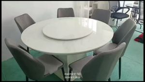 Round Marble Dining Set (1+6) Dining Set