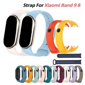 Soft Silicone Strap For Xiaomi Mi Band 8 Watchband Wristband Replacement For Xiaomi Mi band 9 Bracelet Accessory