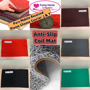 Funny Home Collection - Outdoor PVC Floor Mat Non-Slip Rubber Backing Entrance Rug (40 cm X 60 cm)