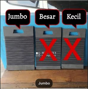 Papan gilesan baju karet Eva Spon Jumbo Besar Kecil