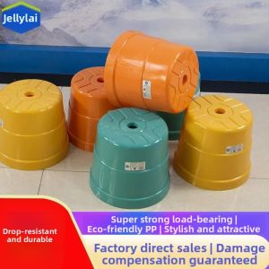 TENGYAGAO | Circular Sturdy And Thick Plastic Home Use Stool Small Bench Stackable