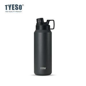 TYESO | TYESO 750/900/1200/1500ml Insulated Cups Stainless Steel Portable Sports Jug with Handle Outdoor Water Cup Matte Water Kettle