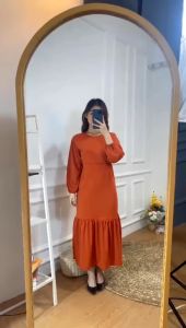 AQILA - DRESS ARA KOREAN STYLE / DRESS WANITA FISHTAIL / DRESS MUSLIM WANITA