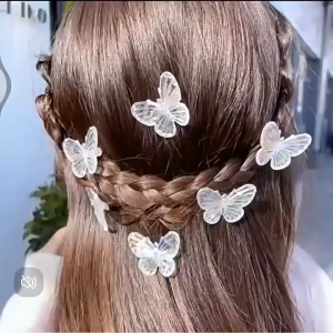 SUMMERTOP JP2025 Jepit Rambut Kupu-Kupu Mini Motif Transparan Fashion Korea Aksesoris Rambut Lucu