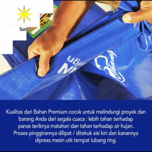 TERPAL PLASTIK A3 Ukuran 3x3 Meter Merk CAP GAJAH
