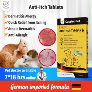 Cassiel Pet Allergy Treatment Anti itch Tablets Skin Disease Medicine For Anti Itching For Dog & Cat